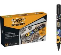 BIC Intensity, 12 pièces, Noir, Stylo à bille, Multicolore, Rond, Moyen