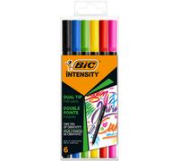 BIC Intensity Dual Tip Pisaki dwustronne Etui 6szt BIC