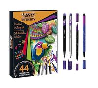 BIC Intensity Kit d’Outils Créatifs Premium pour Écrire et Dessiner au Quotidien - Couleurs assorties, boîte de 44