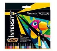 BIC Intensity Premium stylo-feutre Fin Noir, Bleu, Vert, Bleu clair, Orange, Violet, Rouge, Couleur vanillée, Violet, Blanc, Jaune G
