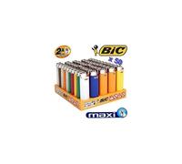 BIC J26 - BI- Bic - Set présentoir de 50 Briquets Maxi Bic J26 - 50 Grands briquets dans leur présentoir