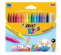 BIC KIDS Crayons de cire Plastidecor étui carton 18 pièces