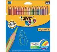BIC KIDS Crayons de couleur Tropicolors, étui en carton
