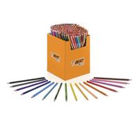 BIC Kids Crayons de couleur Evolution – Résine, sans bois ni écharde – 16 couleurs Pack 288