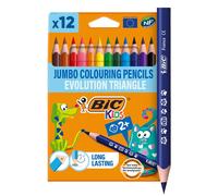 BIC Kids Evolution Triangle ECOlutions Crayons de Couleurs Triangulaires - Coule