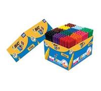 BIC Kids Visa Feutres de Coloriage à Pointe Fine, Lavables, Encre à base d'eau - Couleurs Assorties, Classpack de 288