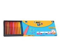 BIC Kids Visacolor XL Feutres de Coloriage à Pointe Large - Couleurs Assorties, Boîte de 24