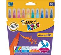 BIC KIDS Feutres de coloriage Visaquarelle étui carton 10 pièces