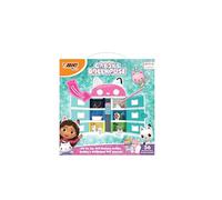 BIC Kids Maison à Colorier Gabby et la Maison Magique - 12 Feutres de Coloriage Pastel/1 Maison en Carton à Colorier/3 Planches d’Autocollants/14 Figurines à Assembler - 56 produits