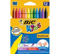 Bic Kids Plastidecor Sharpenable Vivid Crayons Crayons Paquet de 12, à partir de