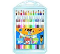 BIC KIDS POCHETTE ASSORTIE FEUTRES, CRAYONS ET CRAIES DE COULEUR G