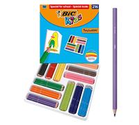 BIC Kids Tropicolors Crayons de Couleur - Coloris Assortis, Classpack de 216