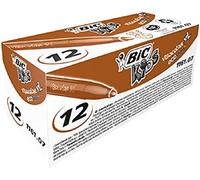 BIC Kids VisaColor Boîte de 12 Feutres de Coloriage XL Brun / Rouge