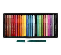 BIC Kids Visacolor XL Feutres de Coloriage à Pointe Large - Couleurs Assorties, Boîte de 24