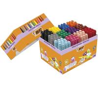 BIC Kids Visacolor XL - Feutres de Coloriage à Pointe Large dès 3 Ans - Couleurs Assorties, Classpack de 144