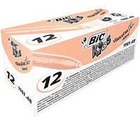 BIC Feutres Visacolor XL, pointe large, lavables, encre à base d'eau, pêche, boîte de 12