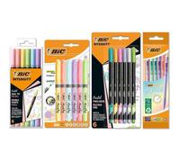 BIC Kit d'écriture Pastel 23 pièces - feutres double pointe porte-mines surligneurs et stylos