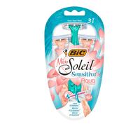 BIC LADIES DISPOSABLE RAZOR MISS SOLEIL SENSITIVE AQUA 3'S