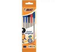 BIC LOT 10 PAQUETS DE 4 SOIT 40 STYLOS BILLE CRISTAL BLEU ROUGE NOIR VERT NEUF
