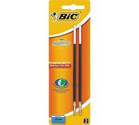 BIC Lot de 10 Blisters de 2 Recharges Pte Moy. 1 mm Noire pour Stylo bille ATLANTIS CLASSIC NF