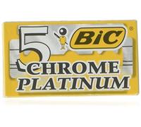 BIC Lot de 10 lames pour rasoir de sécurité double face, chrome et platine)