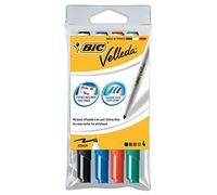 Bic Lot De 12 Pochettes De 4 Feutres Tableau Blanc Effaçable À Sec 1741 Pte Medium Ogive N/B/R/V