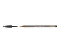 BIC Lot de 12 Stylos à bille Cristal Large 1,6 mm Noir