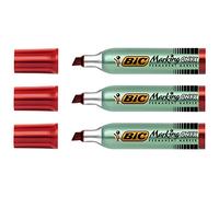 BIC 11404 Marqueur Onyx Marker 1481 Pointe Biseautée Tracé 4-7mm Indélébile Tous Supports Corps Métal Assorties