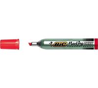 BIC Lot de 3 Marqueurs Permanent MARKING ONYX 1591 MAXI Pointe Biseau 2,7 à 6,2 mm Rouge