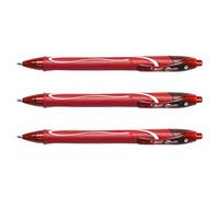 BIC Gel-ocity Quick Dry Stylos-Gel Rétractables Pointe Moyenne (0,7 mm) - Rouge