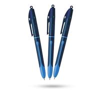 BIC Lot de 3 stylos à encre lisse 4 couleurs rétractables avec quatre encres vives assorties pour l'école, le bureau et le codage couleur