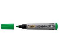 BIC Lot de 4 Marqueurs Permanent MARKING 2000 Pte Ogive Large Vert