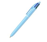BIC Lot de 4 stylos pastel rétractables multicolores avec quatre encres vives assorties pour l'école, le bureau et le codage couleur