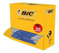 BIC M10 Clic - Pack 90+10 stylos-bille rétractables - Pointe moyenne - Bleu