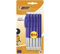 BIC Stylos-bille M10 Original Bleu, Blister format spécial de 14