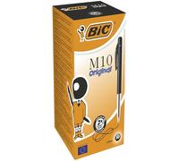 BIC M10 Original Stylo bille rétractable - pointe moyenne 1 mm - Noir