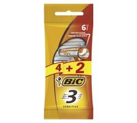 Bic Maq Af Sensitive 3H 100g - Pack de 4+2