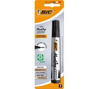 Bic marking 2000 ecolutions marqueur permanent - pointe 4,95 mm - encre à base d'alcool - écologique - séchage rapide - couleur noire