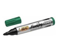 Bic Marking 2000 Marqueur Indélébile Pointe Ogive Vert 12 Pièces