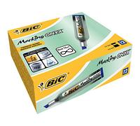 BIC Marqueur permanent Marking Onyx 1481 pointe biseautée trait 2,7 à 6,2 mm Bleu