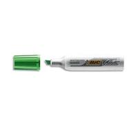 Bic Marqueur Effaà§Able À Sec Tableaux Blancs Corps Métal Pointe Biseau Encre Cétone Vert Velleda 1781