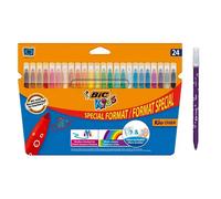 BIC Feutres de coloriage Kid Couleur – 24 pièces – Multicolore