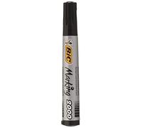 BIC Marqueur permanent – Pointe ogive – Indélébile – Encre à base d'alcool – Noir