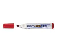 BIC 11377 Marqueur velleda 1701/1751 pointe Biseautée tracé 2-5 mm effaçables encre base alcool corps plastique Inodore