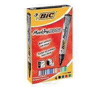 BIC Marqueur permanent Marking 2000 ECOlutions - pointe ogive moyenne - Étui en carton de 4