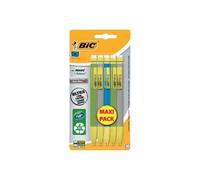BIC Matic ECOlutions Crayon rétractable hi-polymère HB 0.7 mm fin rétractable avec gomme pack de 10