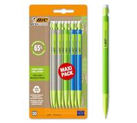 BIC Matic ECOlutions Porte-Mines Labellisé NF Environnement - 0,7 mm HB, Couleurs Du Corps Assorties, Blister de 10