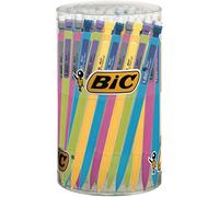 BIC Matic Fun - Porte-Mines légers et Robustes - Pointe Fine 0,7 mm HB - Couleurs Vives Assorties, Tubo de 60