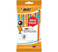 BIC Matic Strong Porte-Mines 0,9 mm HB - Corps Couleurs Assorties, Pochette de 10