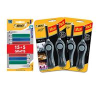 Bic Maxi Flint Briquets x20 Megalighter Multi Utility Briquets - Noir, Paquet de 4